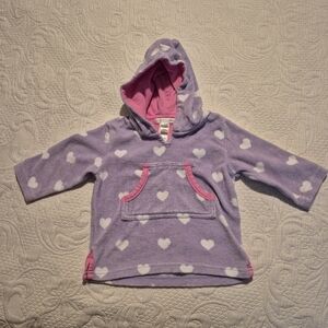 Pottery Barn kids 6-12 months swim cover up pullover hooded VGUC
